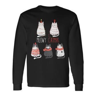 Cute Cats Xmas Kitten Christmas Outfit Christmas Langarmshirts - Geschenkecke