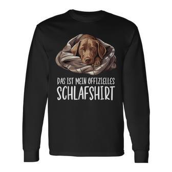 Cute Dog Official Sleep Labrador Retriever Langarmshirts - Geschenkecke