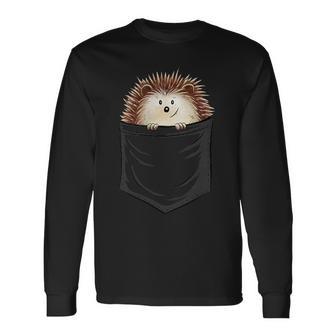 Casual Cute Spiky Hedgehog In Your Pocket Langarmshirts - Geschenkecke