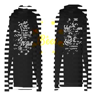 Cute I Teach The Cutest Bees In The Beehive Teacher's Day Long Sleeve T-Shirt - Monsterry