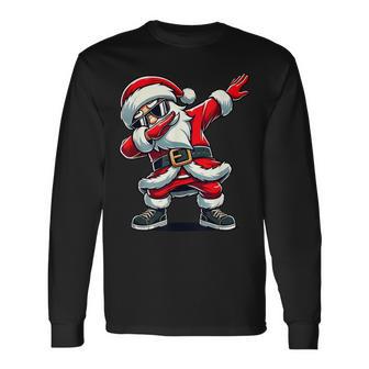 Dabbing Santa Claus Christmas Boys Langarmshirts - Geschenkecke