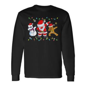 Dabbing Santa Claus Christmas Xmas Langarmshirts - Geschenkecke