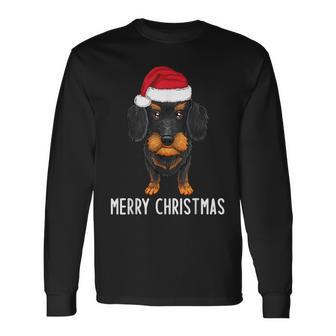 Dachshund Christmas Jumper Merry Christmas Dachshund Christmas Langarmshirts - Geschenkecke