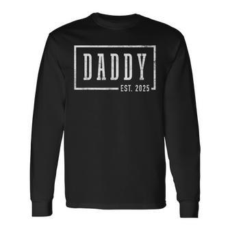 Daddy 2025 Daddy To Be New Daddy Sleek Framed Langarmshirts - Geschenkecke