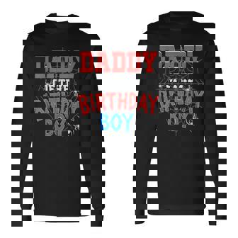 Daddy Of The Birthday Boy Classic Spider Web Long Sleeve T-Shirt - Thegiftio