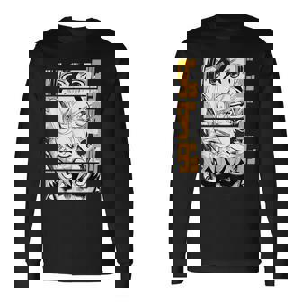 Dandadans Anime Eyes Kaijus Long Sleeve T-Shirt - Thegiftio