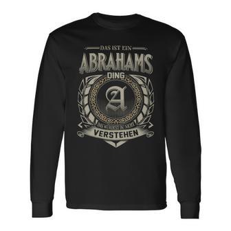 Das Ist Ein Abrahams Ding Abrahams Name Langarmshirts - Geschenkecke