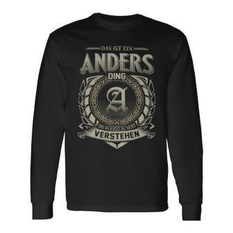 Das Ist Ein Anders Ding Anders Name Langarmshirts - Geschenkecke