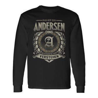 Das Ist Ein Andersen Ding Andersen Name Langarmshirts - Geschenkecke