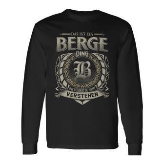 Das Ist Ein Berge Ding Berge Name Langarmshirts - Geschenkecke