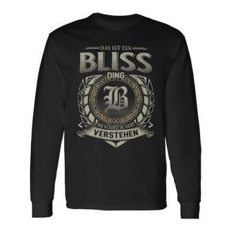 Das Ist Ein Bliss Ding Bliss Name Langarmshirts - Geschenkecke