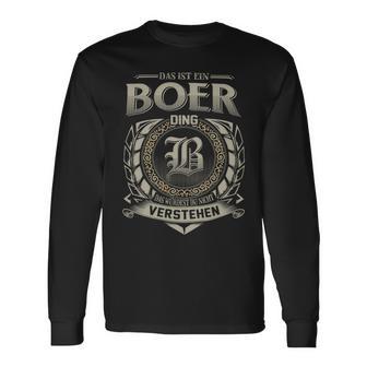 Das Ist Ein Boer Ding Boer Name Langarmshirts - Geschenkecke