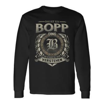 Das Ist Ein Bopp Ding Bopp Name Langarmshirts - Geschenkecke