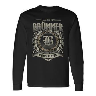 Das Ist Ein Bruemmer Ding Bruemmer Name Langarmshirts - Geschenkecke