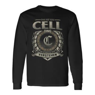 Das Ist Ein Cell Ding Cell Name Langarmshirts - Geschenkecke