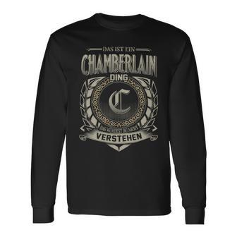 Das Ist Ein Chamberlain Ding Chamberlain Name Langarmshirts - Geschenkecke