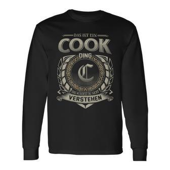 Das Ist Ein Cook Ding Cook Name Langarmshirts - Geschenkecke