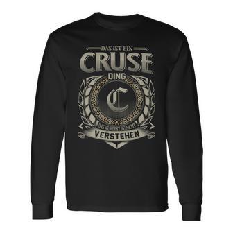 Das Ist Ein Cruse Ding Cruse Name Langarmshirts - Geschenkecke