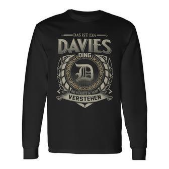 Das Ist Ein Davies Ding Davies Name Langarmshirts - Geschenkecke