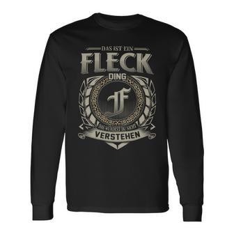 Das Ist Ein Fleck Ding Fleck Name Langarmshirts - Geschenkecke