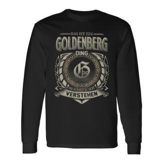 Das Ist Ein Goldenberg Ding Goldenberg Name Langarmshirts - Geschenkecke