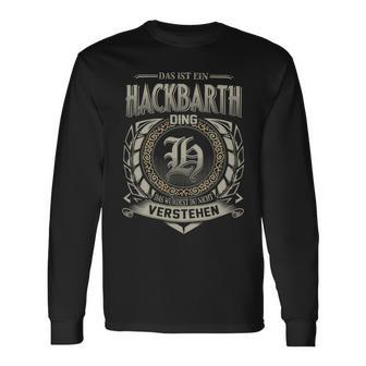 Das Ist Ein Hackbarth Ding Hackbarth Name Langarmshirts - Geschenkecke