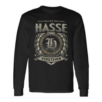 Das Ist Ein Hasse Ding Hasse Name Langarmshirts - Geschenkecke