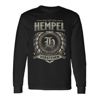 Das Ist Ein Hempel Ding Hempel Name Langarmshirts - Geschenkecke