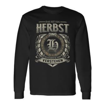 Das Ist Ein Herbst Ding Herbst Name Langarmshirts - Geschenkecke