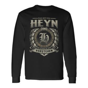 Das Ist Ein Heyn Ding Heyn Name Langarmshirts - Geschenkecke