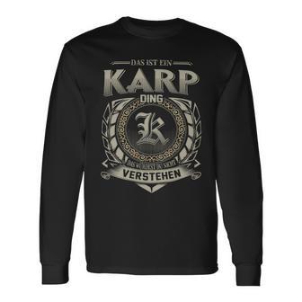 Das Ist Ein Karp Ding Karp Name Langarmshirts - Geschenkecke