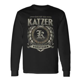 Das Ist Ein Katzer Ding Katzer Name Langarmshirts - Geschenkecke