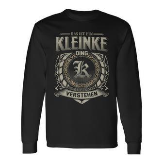 Das Ist Ein Kleinke Ding Kleinke Name Langarmshirts - Geschenkecke