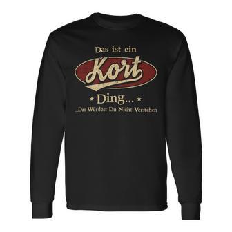 Das Ist Ein Kort Ding Das Würdest Du Nicht Verstehen Kort Name Langarmshirts - Geschenkecke