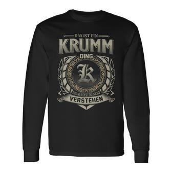 Das Ist Ein Krumm Ding Krumm Name Langarmshirts - Geschenkecke