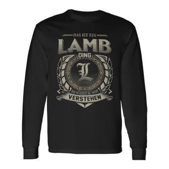 Das Ist Ein Lamb Ding Lamb Name Langarmshirts - Geschenkecke