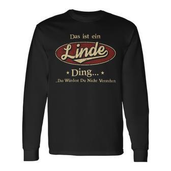 Das Ist Ein Linde Ding Das Würdest Du Nicht Verstehen Linde Name Langarmshirts - Geschenkecke