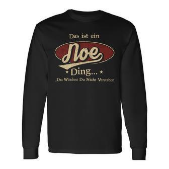 Das Ist Ein Noe Ding Das Würdest Du Nicht Verstehen Noe Name Langarmshirts - Geschenkecke