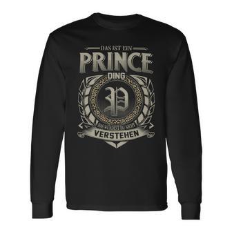 Das Ist Ein Prince Ding Prince Name Langarmshirts - Geschenkecke