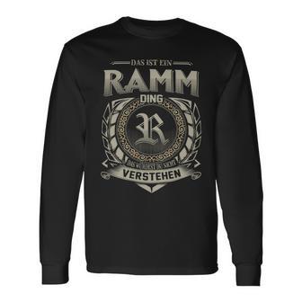 Das Ist Ein Ramm Ding Ramm Name Langarmshirts - Geschenkecke