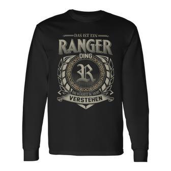 Das Ist Ein Ranger Ding Ranger Name Langarmshirts - Geschenkecke