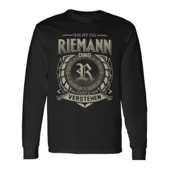 Das Ist Ein Riemann Ding Riemann Name Langarmshirts - Geschenkecke