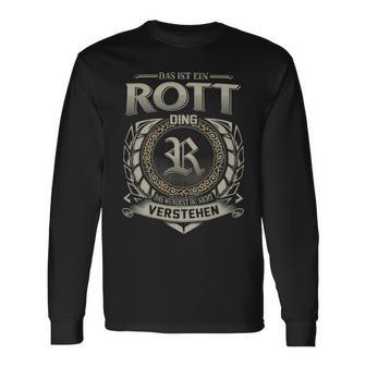 Das Ist Ein Rott Ding Rott Name Langarmshirts - Geschenkecke