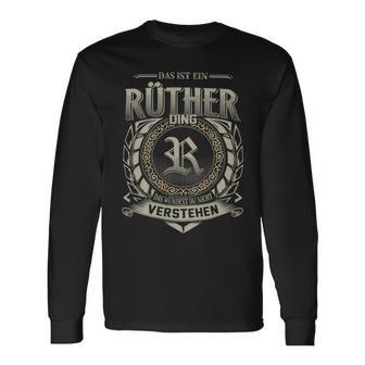 Das Ist Ein Ruether Ding Ruether Name Langarmshirts - Geschenkecke