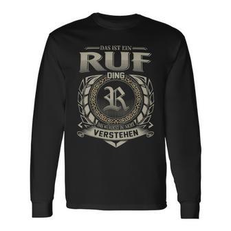 Das Ist Ein Ruf Ding Ruf Name Langarmshirts - Geschenkecke