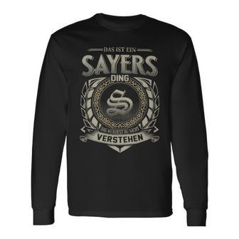 Das Ist Ein Sayers Ding Sayers Name Langarmshirts - Geschenkecke