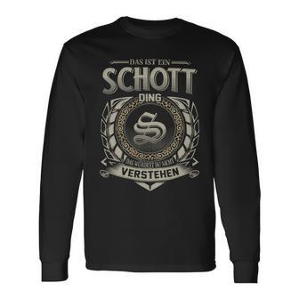 Das Ist Ein Schott Ding Schott Name Langarmshirts - Geschenkecke