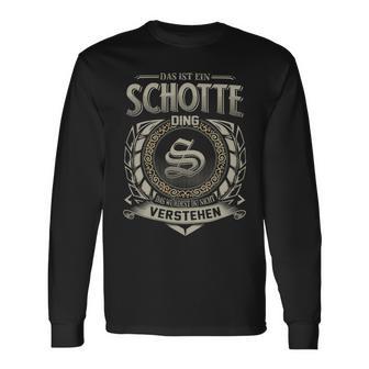 Das Ist Ein Schotte Ding Schotte Name Langarmshirts - Geschenkecke