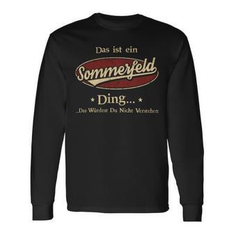 Das Ist Ein Sommerfeld Ding Das Würdest Du Nicht Verstehen Sommerfeld Name Langarmshirts - Geschenkecke