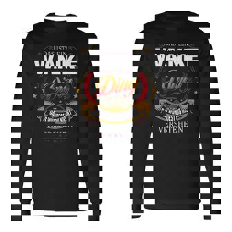 Das Ist Ein Wanke Ding Das Würdest Du Nicht Verstehen Wanke Name Langarmshirts - Seseable